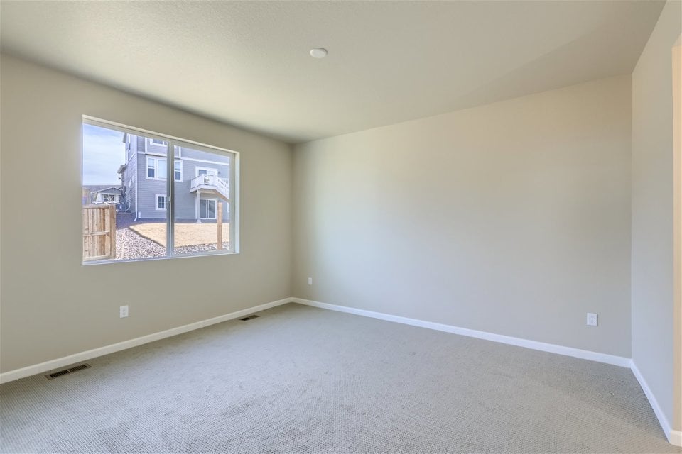 A room with a window.