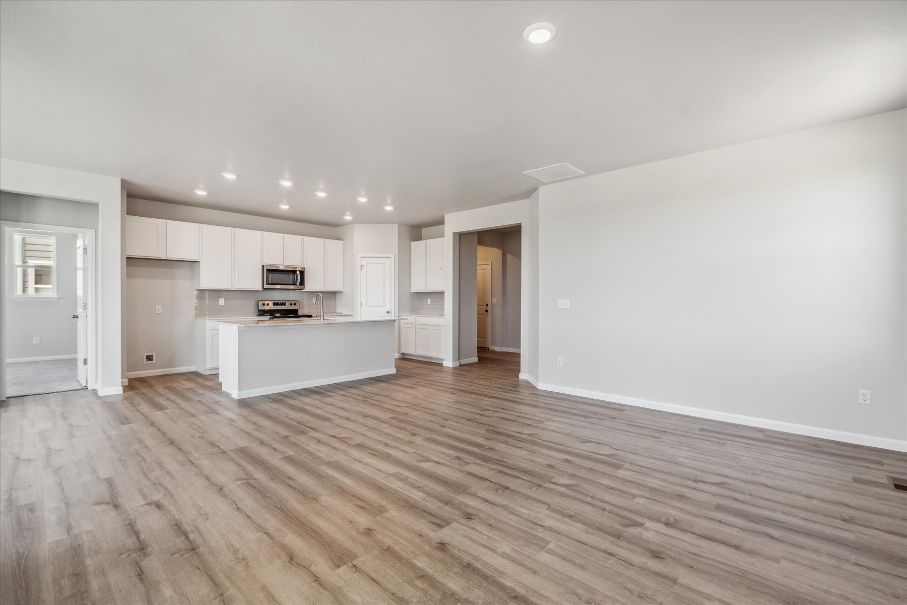 A large empty kitchen.