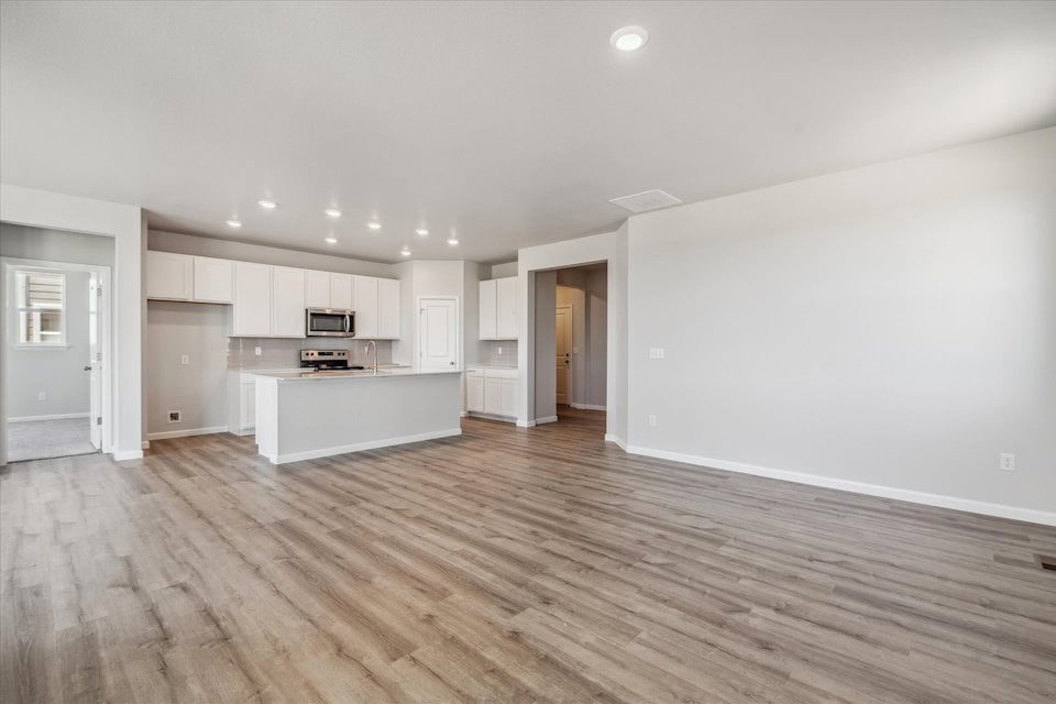 A large empty kitchen.