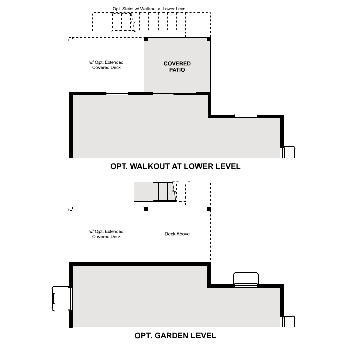 Diagram, engineering drawing. Glacier Floorplans, Basement Options