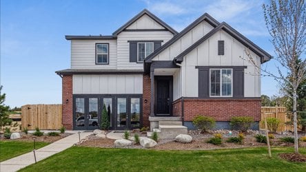 A house with a front yard.
