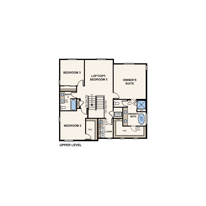 Diagram, engineering drawing. Roosevelt Floorplan, Upper Level