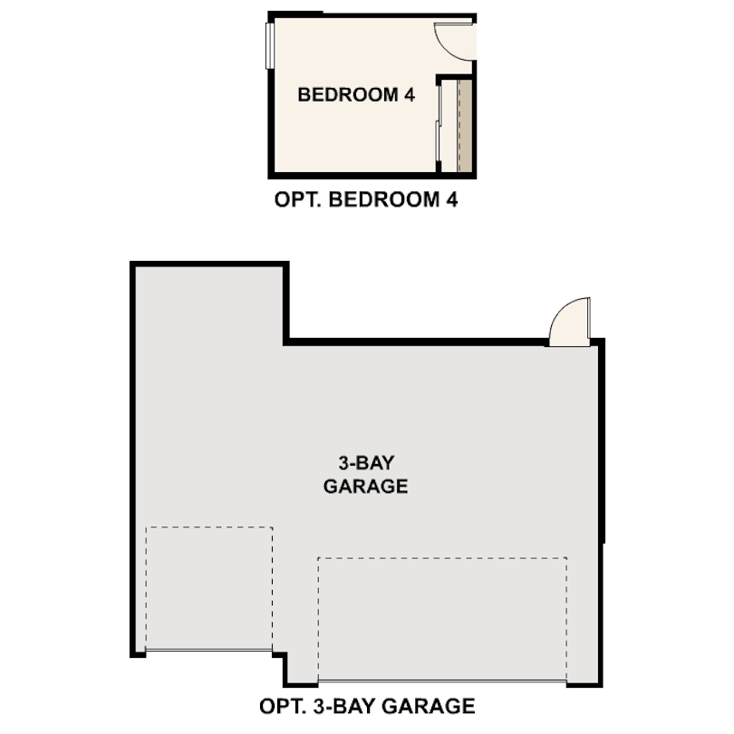 Diagram. Floorplan Illustration Cumberland Main Level Options