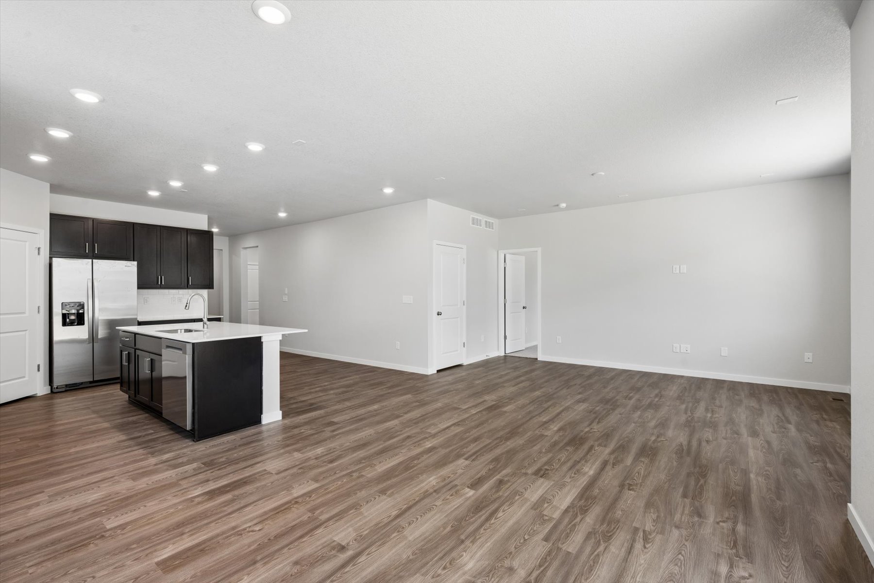 A large empty kitchen.