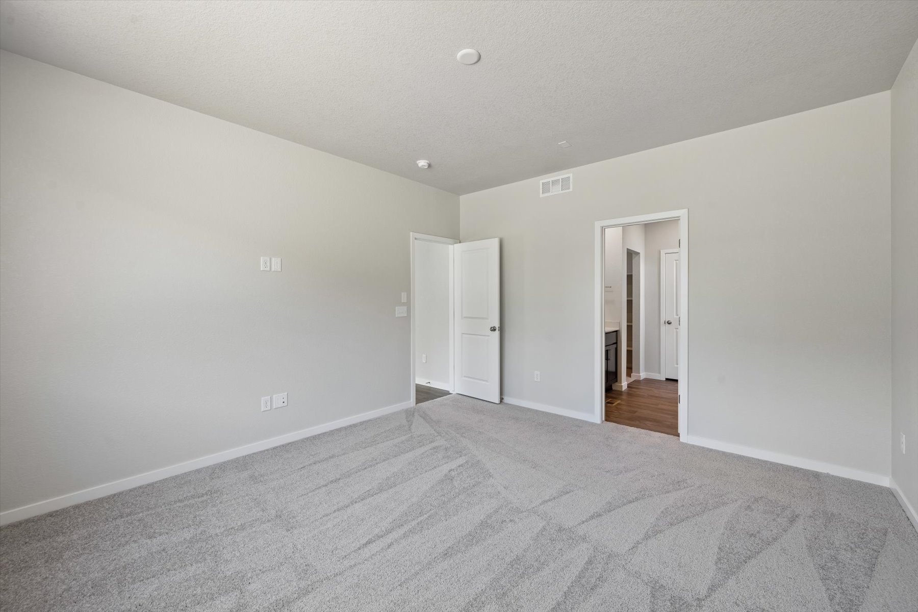 A room with white walls.