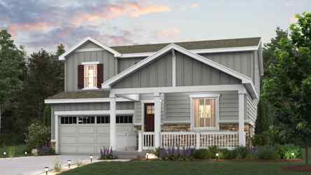 A house with a lawn and trees.