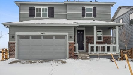 A house with a garage and a garage.