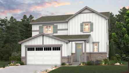 A house with a garage.