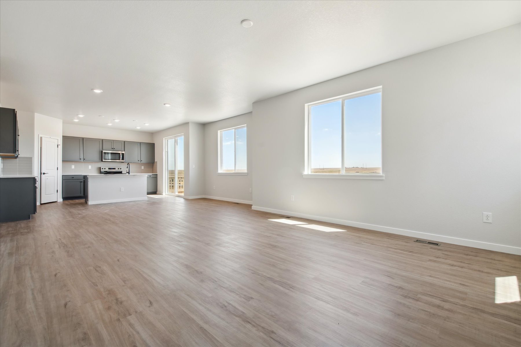 A large empty kitchen.
