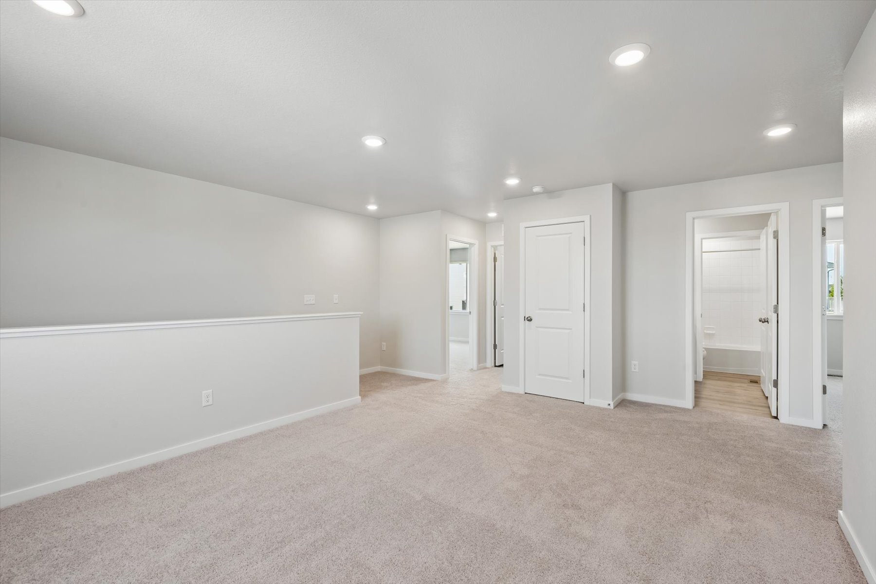 A room with white walls.