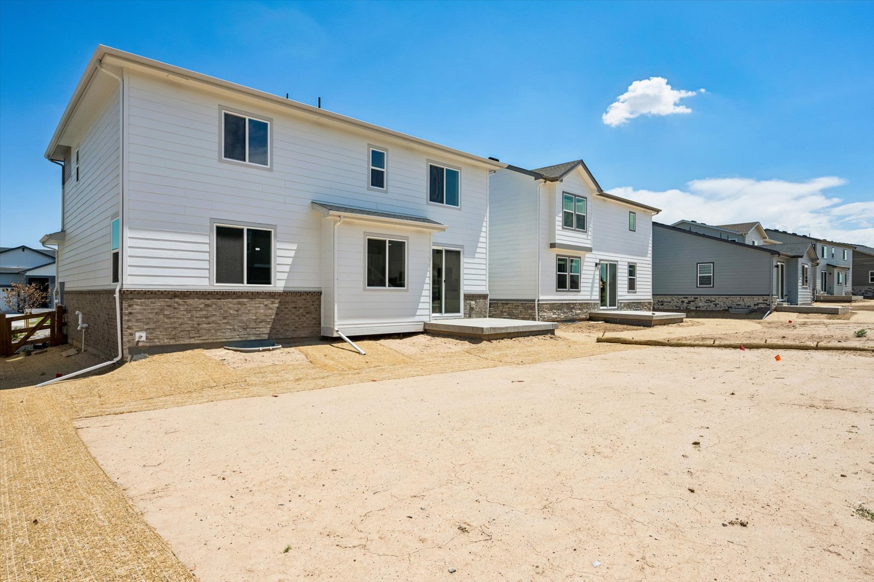 A row of houses.