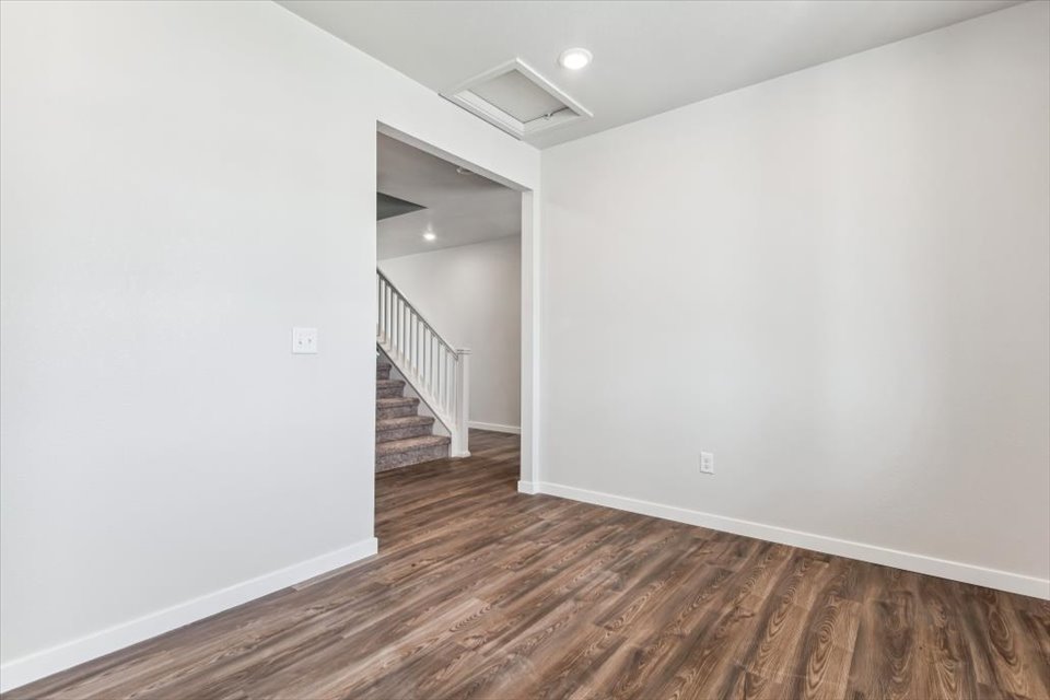 A staircase in a house.