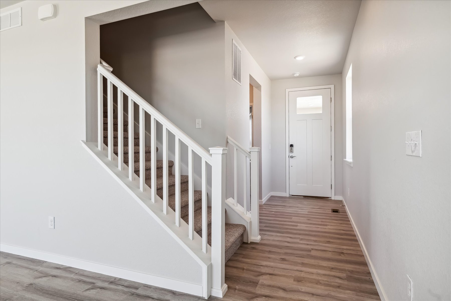 A staircase in a house.