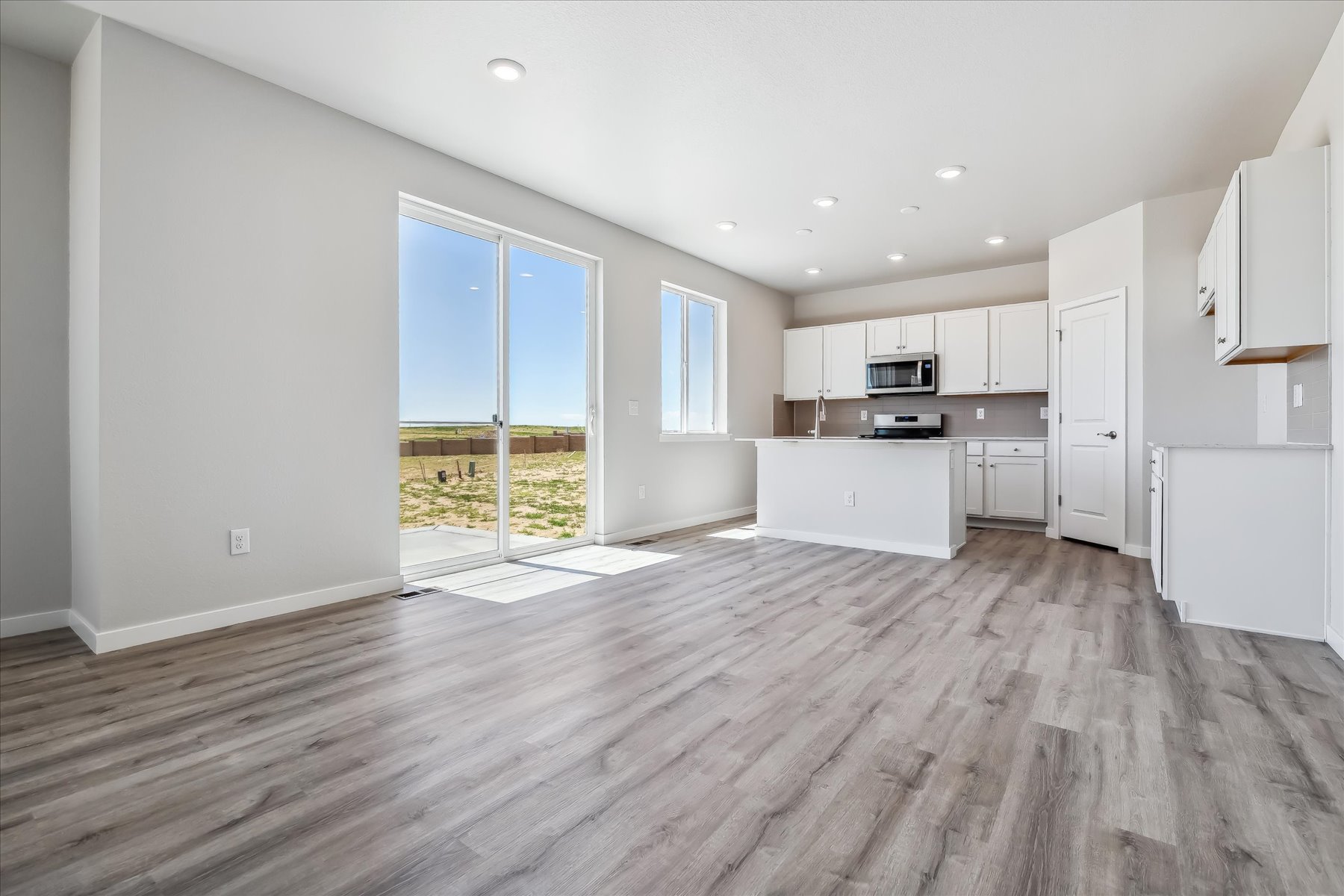 A large empty kitchen.