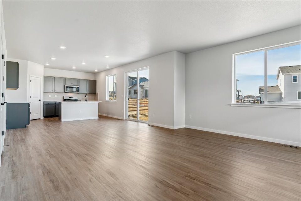 A large empty kitchen.
