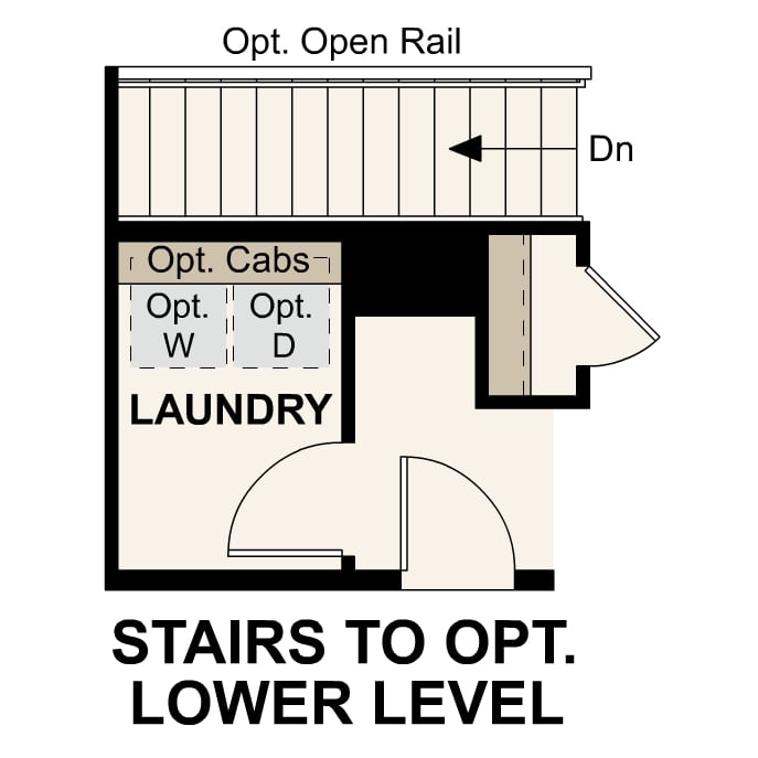 Diagram. Cimarron floorplan, Main level option