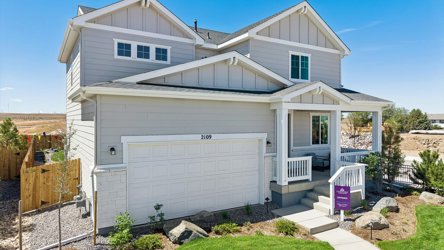 A house with a garage.