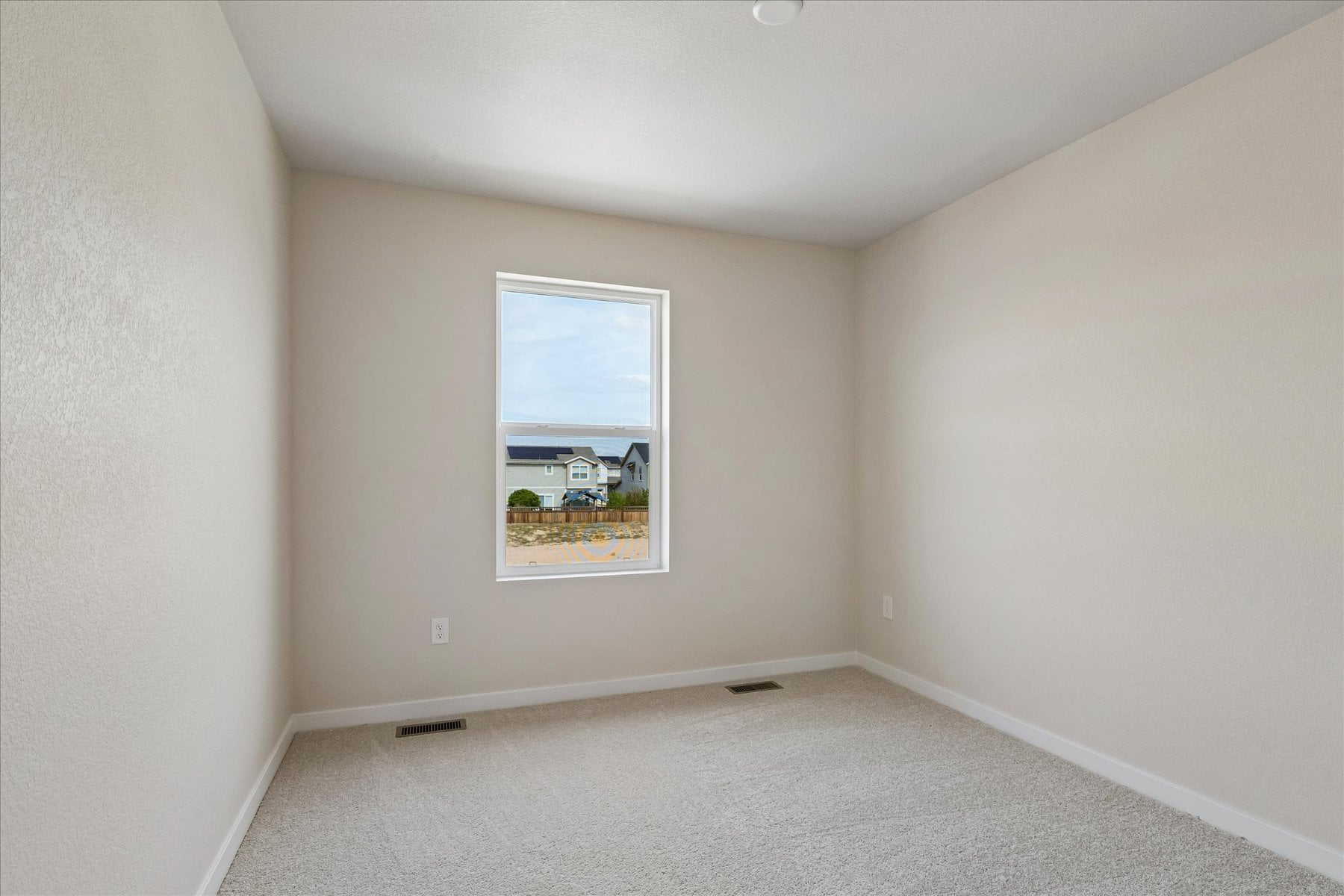 A room with a window.