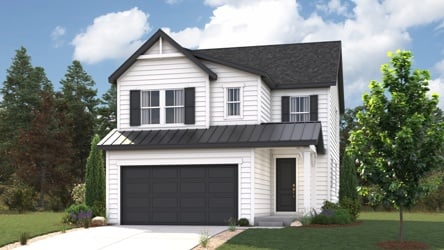 A house with a garage.