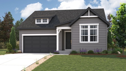 A house with a garage.