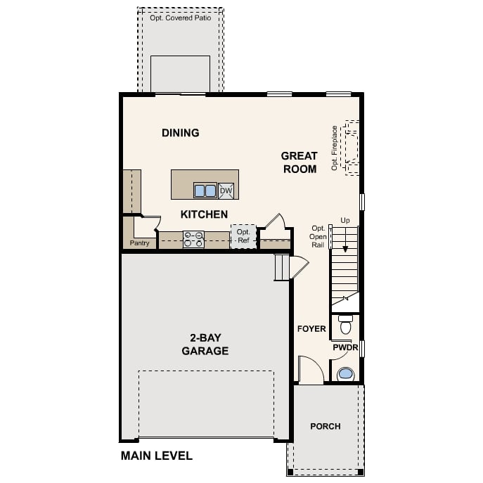 Diagram. Empress Floorplan, Main Level