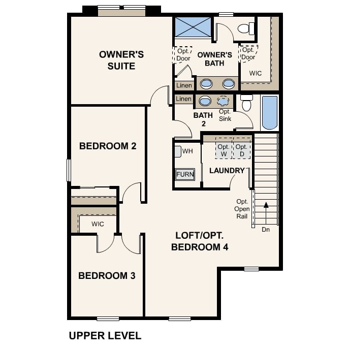 Diagram, engineering drawing. Empress Floorplan, Upper Level