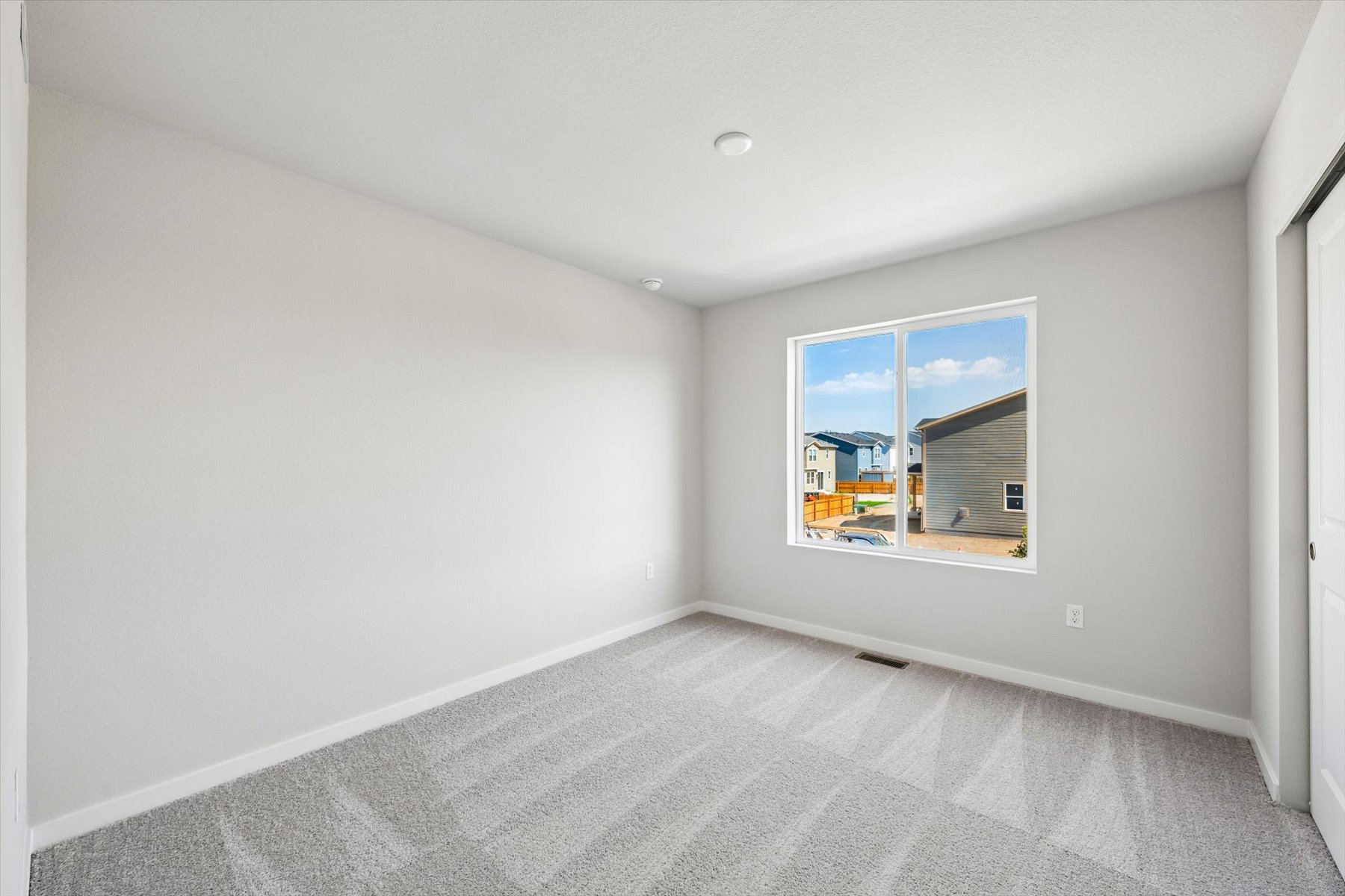 A room with a window.