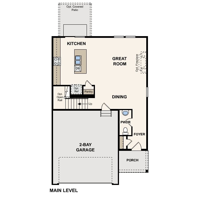 Diagram. Leyland Floorplan, Main Level