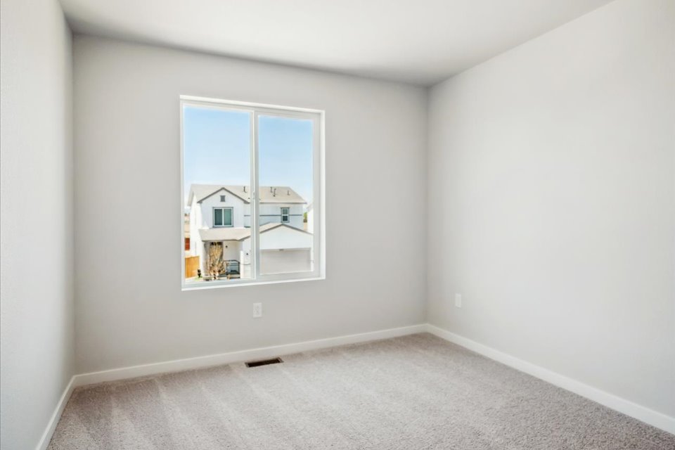 A room with a window.