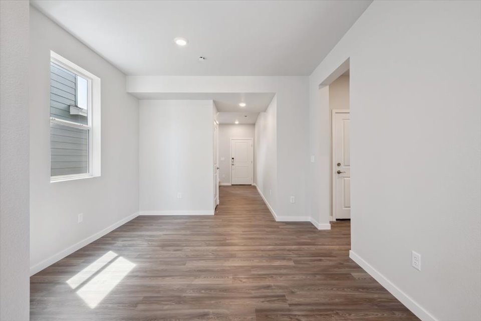 A room with white walls.
