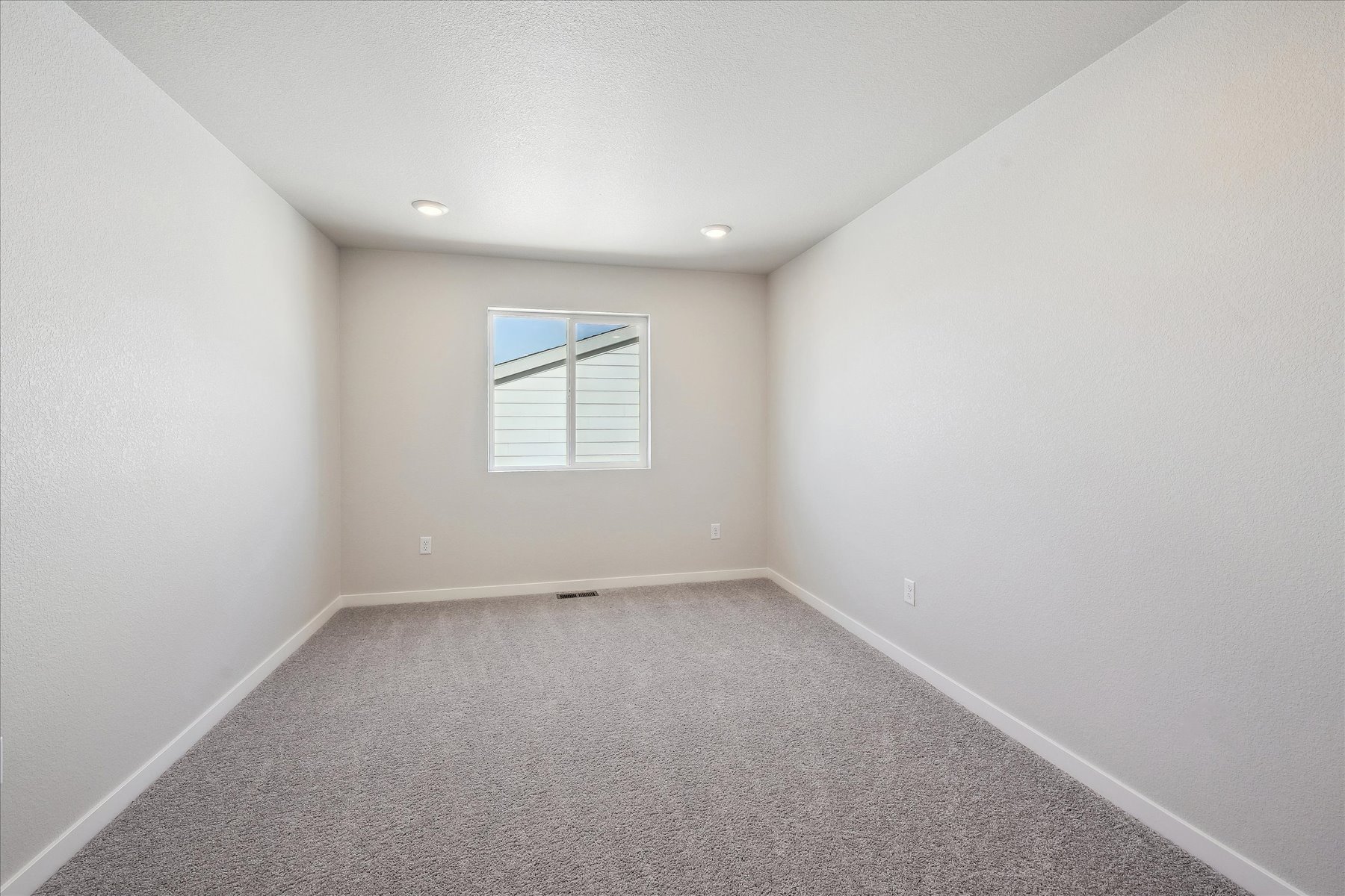 A room with a window.