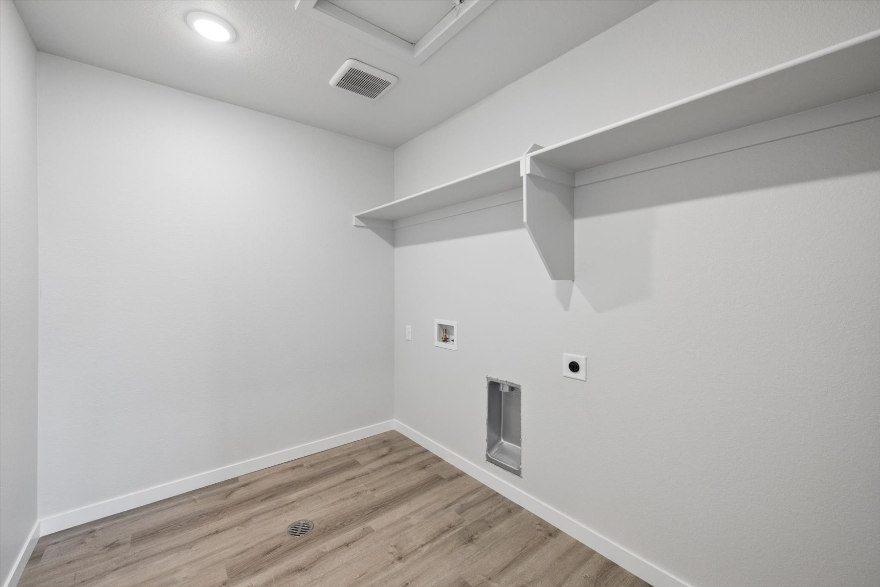 A room with white walls.