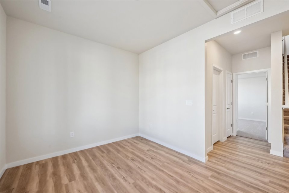 A room with white walls.