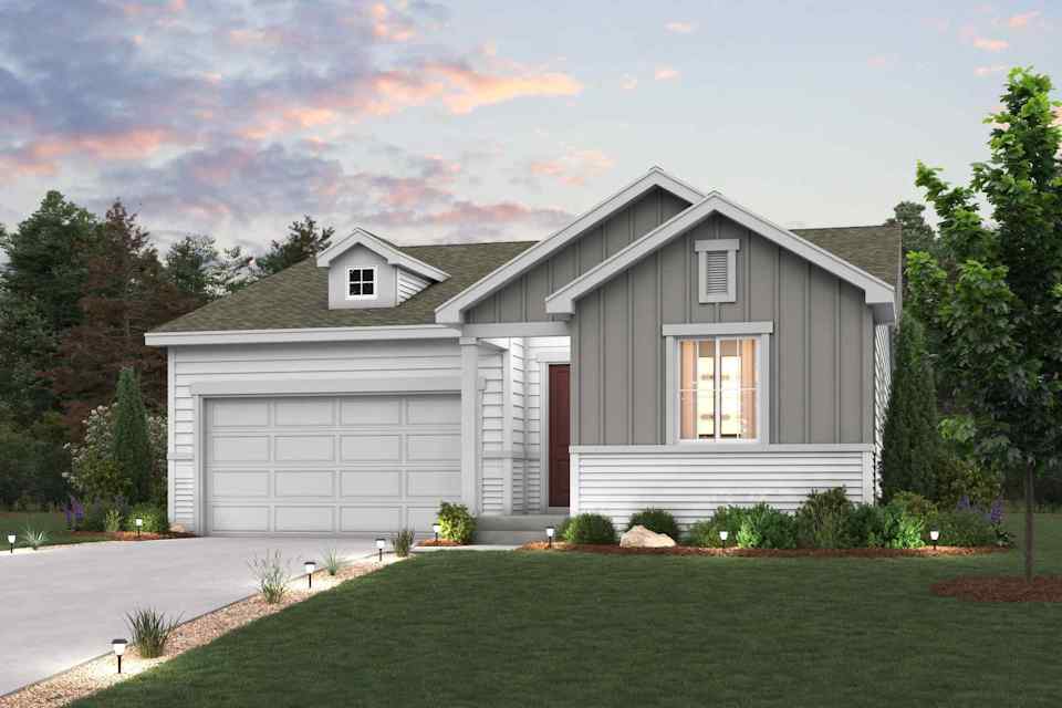 A house with a driveway.
