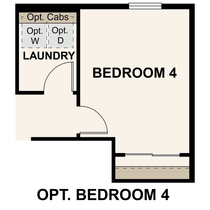 Diagram. Standley Floorplan, Upper Level Option