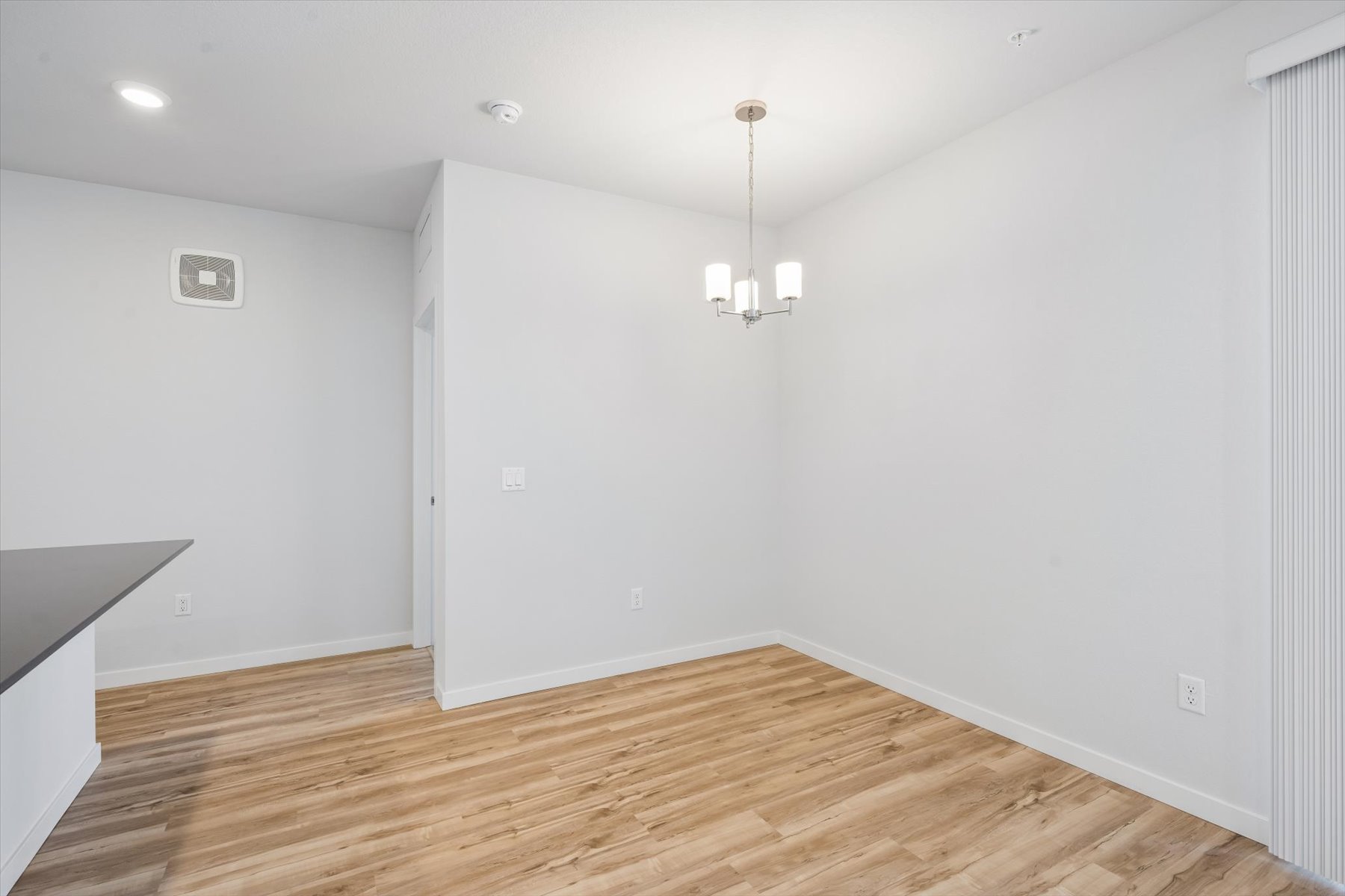 A room with white walls.