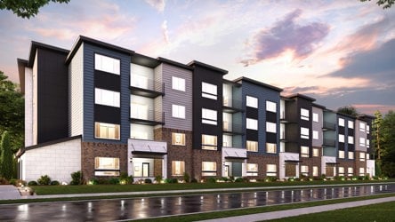 A building with many windows.