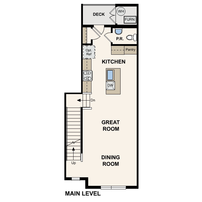 Diagram, schematic. Nantucket Floorplan, Main Level