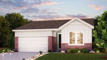 A house with a pond in the front.