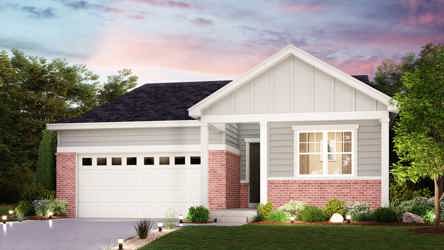 A house with a lawn and trees.