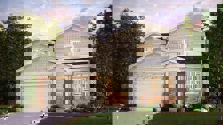 A house with a garage.