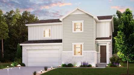 A house with a garage.