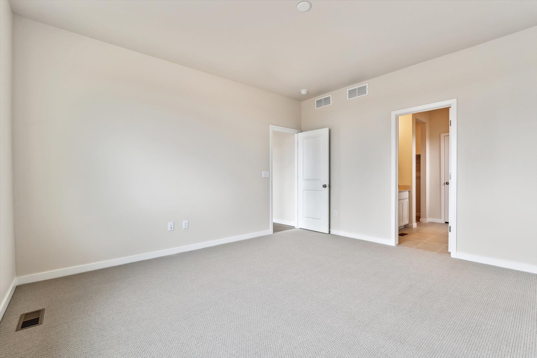 A room with white walls.