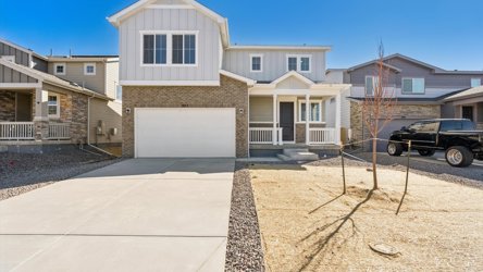 A house with a garage.