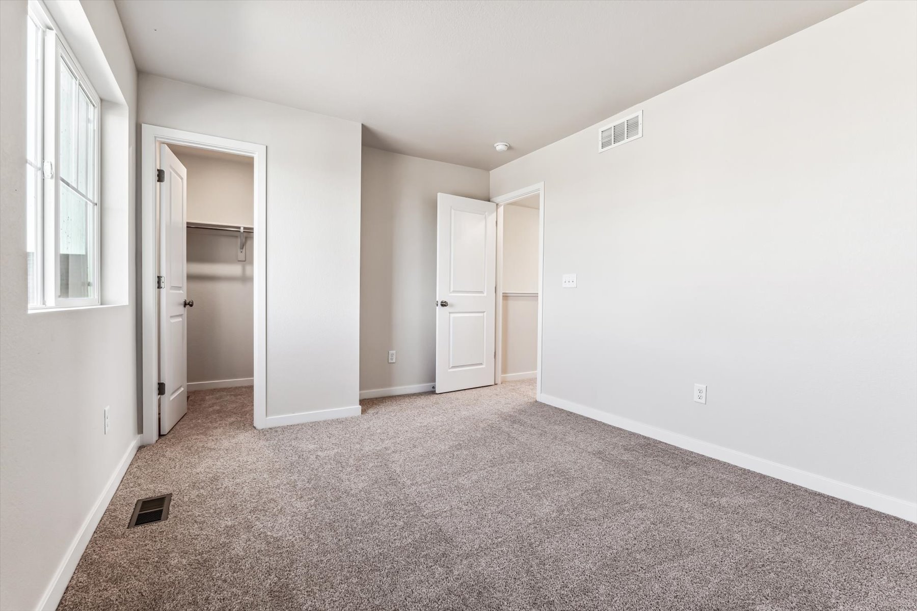 A room with white walls.