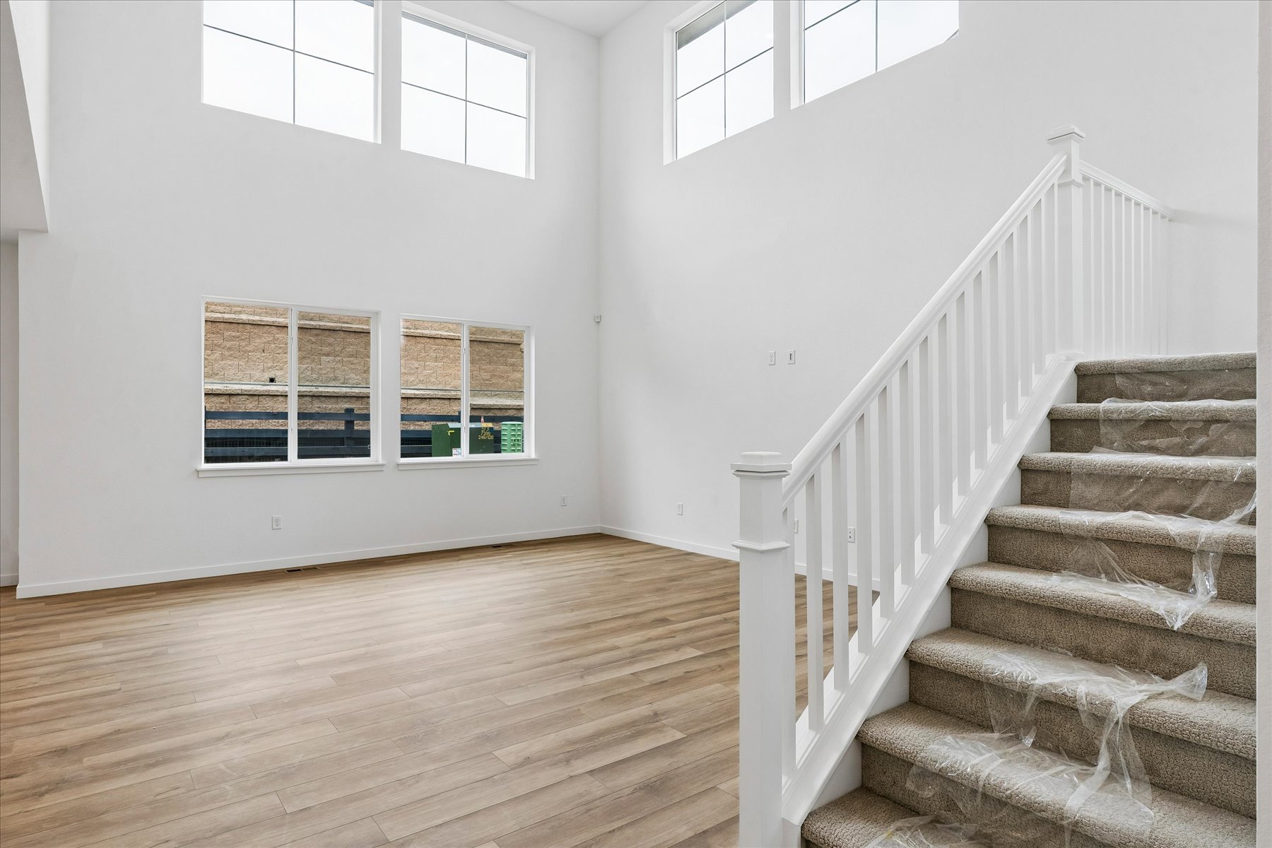 A staircase in a house.