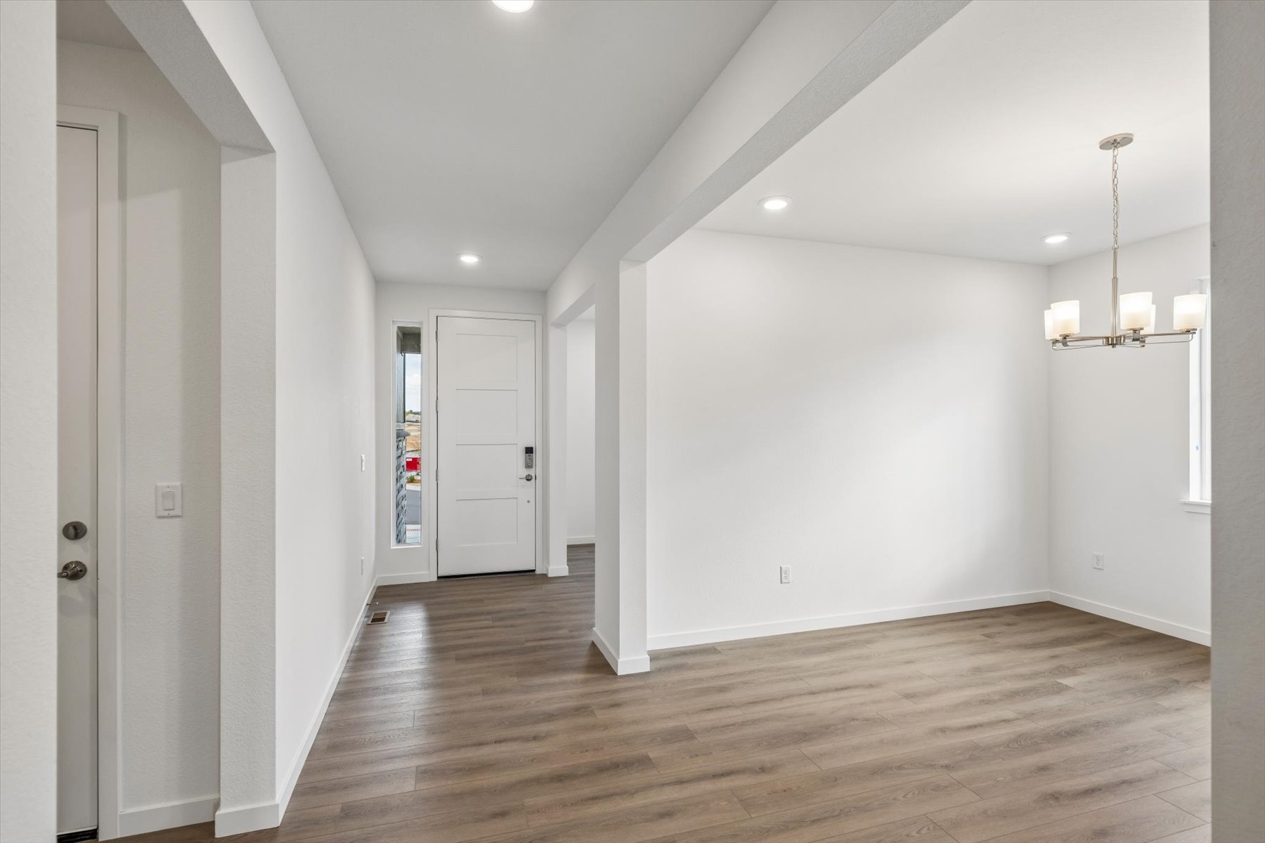A room with white walls.