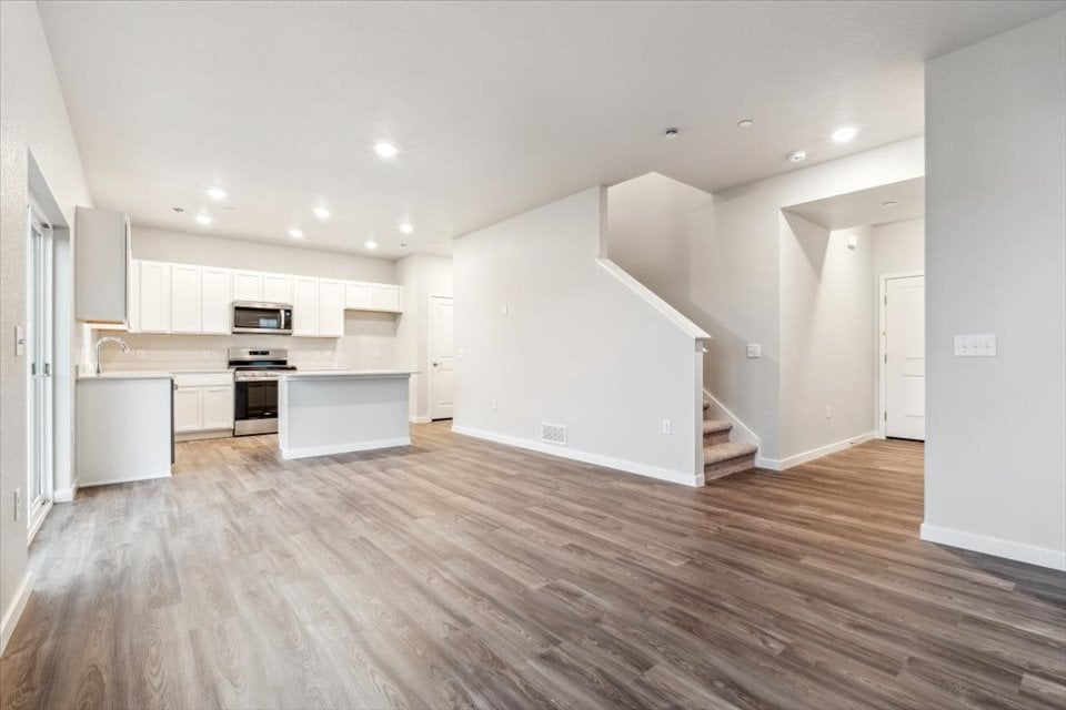 A large empty kitchen.