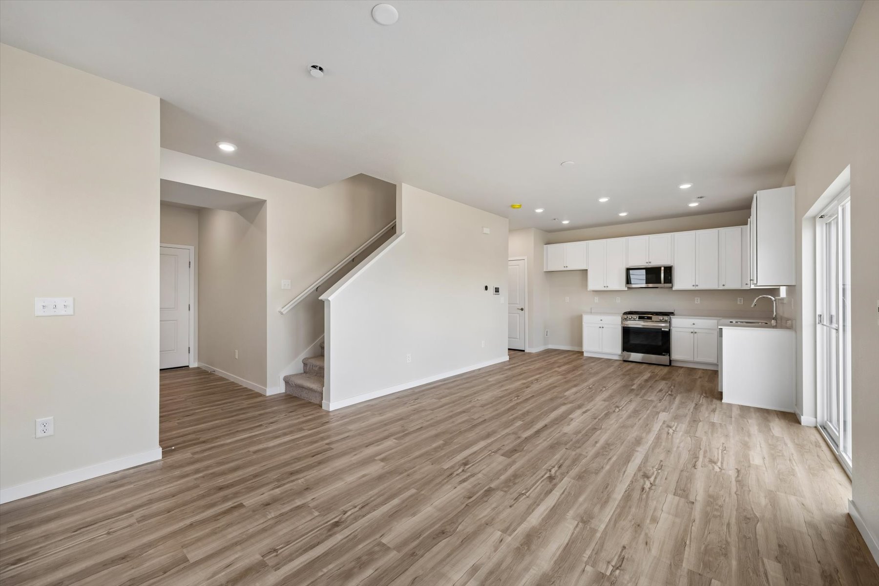 A large empty kitchen.