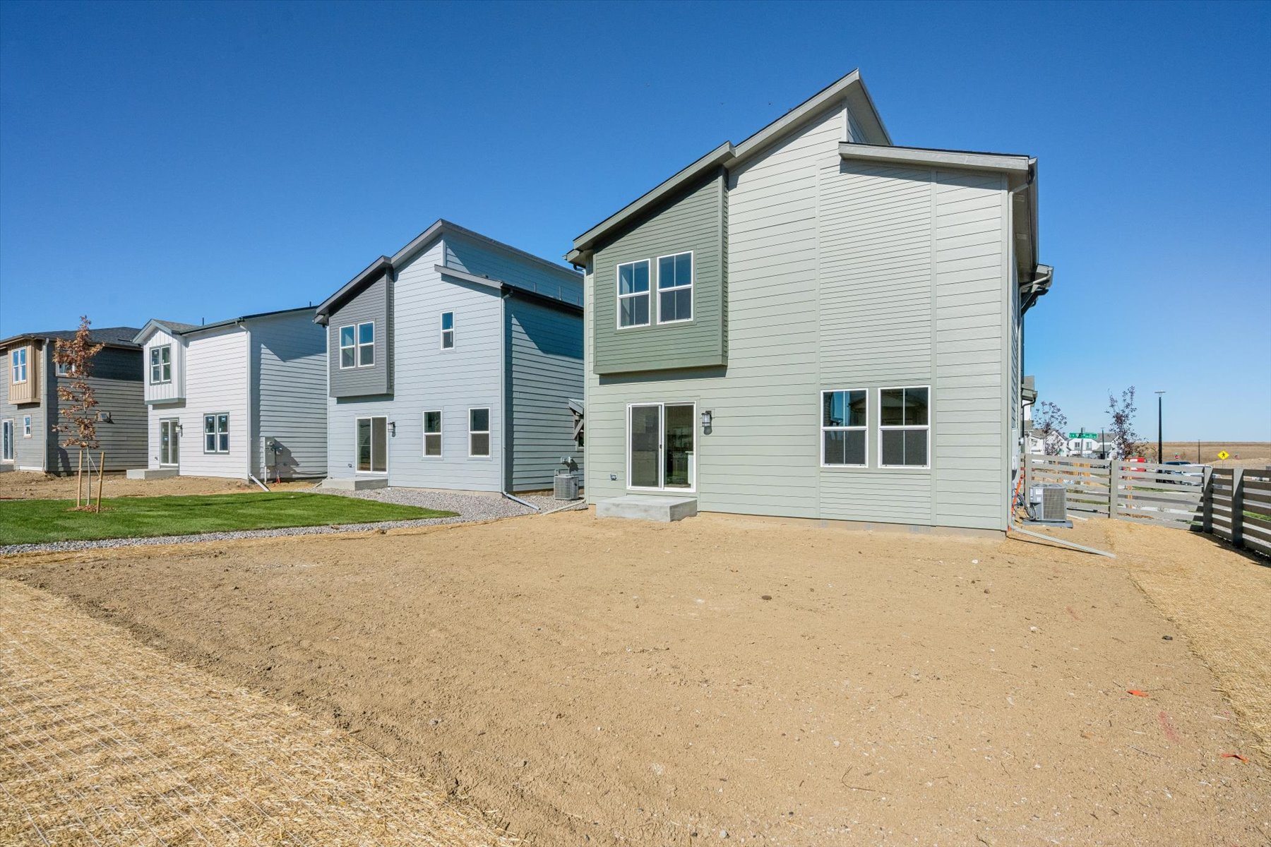 A row of houses.